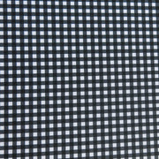 Black Gingham Poly Spandex Swimsuit Fabric