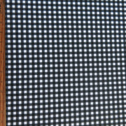 Black Gingham Poly Spandex Swimsuit Fabric