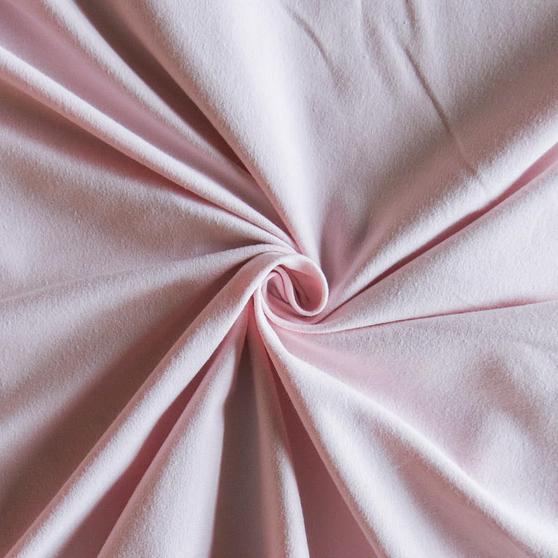 blush pink dress fabric Barcelona Smooth Stretch Woven Dress Fabric, Per Metre - Plain - Blush Pink