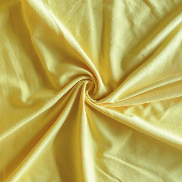 Bright Yellow Cotton Spandex Jersey Knit Fabric