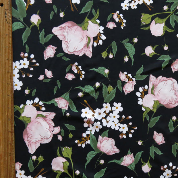 Buds and Bloom Nylon Spandex Swimsuit Fabric