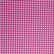 Carmine Rose Gingham Poly Spandex Swimsuit Fabric