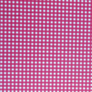 Carmine Rose Gingham Poly Spandex Swimsuit Fabric