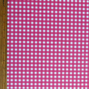 Carmine Rose Gingham Poly Spandex Swimsuit Fabric