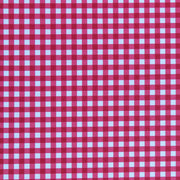 Classic Red Gingham Poly Spandex Swimsuit Fabric