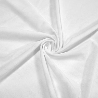 White Dynamo Recycled Poly Spandex Power Mesh Fabric