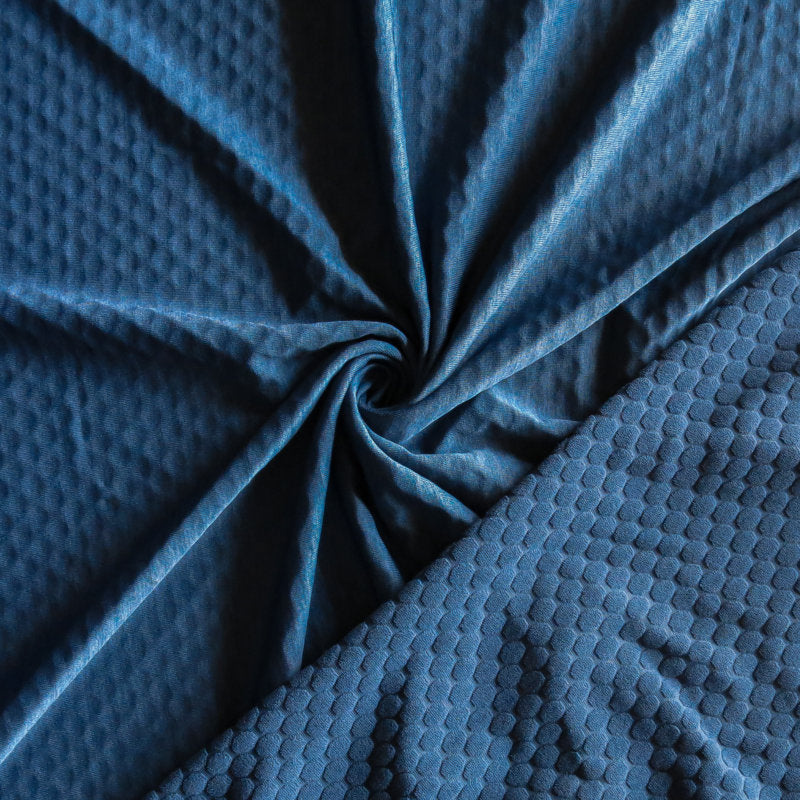 Deep Teal Dry Switch Poly Spandex Fleece Knit Fabric – The Fabric