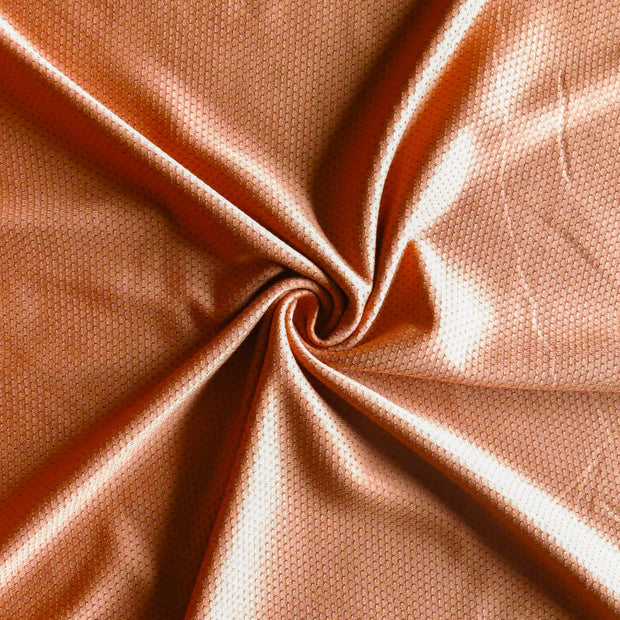 Desert Orange Dri-Fit Stretch Mini Mesh Fabric