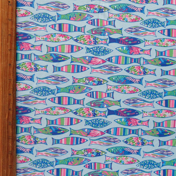 Fancy Fish Nylon Spandex Swimsuit Fabric