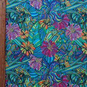 Hippie Flower Poly Spandex Swimsuit Fabric