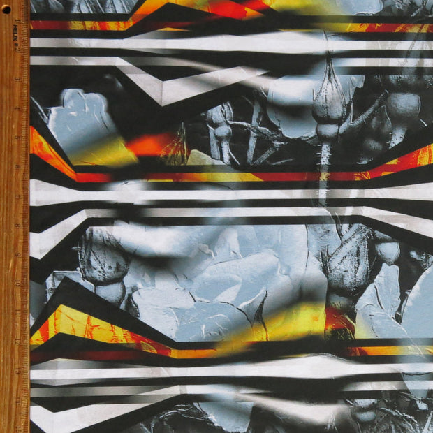 Edgy Flow Stretch Boardshort Fabric