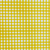 Lemon Yellow Gingham Poly Spandex Swimsuit Fabric