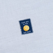 "Love You to The Moon and Back" 6 Pack Woven Labels by Kylie and the Machine