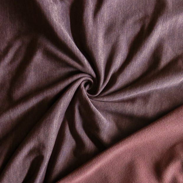Mahogany Heather Polartec Powerstretch Fleece Knit Fabric