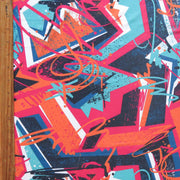 Modern Graffiti Flow Stretch Boardshort Fabric