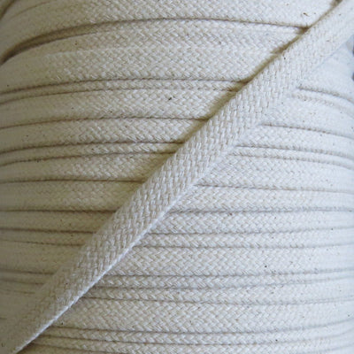 New Natural 3/8 Cotton Hoodie Drawstring Flat Tape