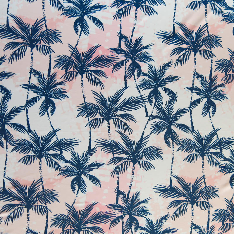 Navy Palm Tree Wallpaper