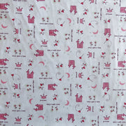 Once Upon a Time Poly Cotton Jersey Knit Fabric - 35" Remnant