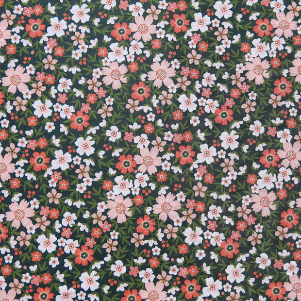 Peachy Keen Ditsy Floral Poly Spandex Swimsuit Fabric