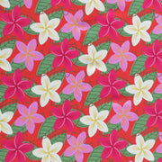 Plumeria Orange Nylon Spandex Swimsuit Fabric