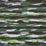 Streaky Green Camo Flow Stretch Boardshort Fabric