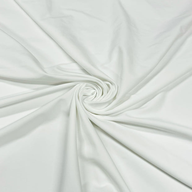 Crystal White FlexSoft Nylon Spandex Athletic Jersey Knit Fabric