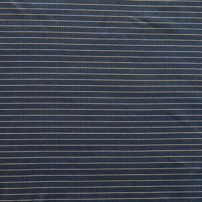 Taupe Micro Mini Stripe on Black Nylon Spandex Ribbed Swimsuit Fabric