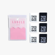 "This is the Back" 6 Pack Woven Labels by Kylie and the Machine