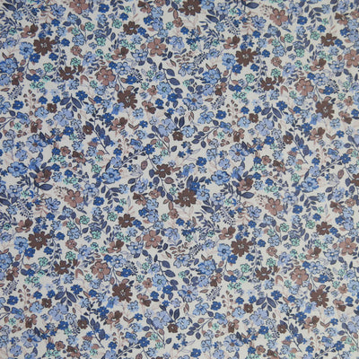 Periwinkle Tiny Floral Poly Spandex Swimsuit Fabric