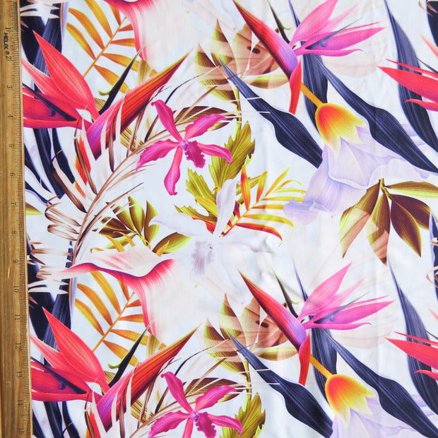 Tropical Paradise Nylon Spandex Swimsuit Fabric