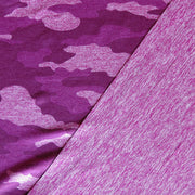 Fuchsia Camo Marl Dry-Flex Ubersoft Poly Lycra Jersey Knit Fabric