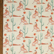 Wild is Calling Nylon Spandex Ribbed Swimsuit Fabric