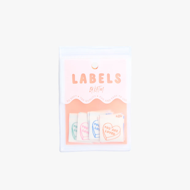 "You are Loved" 6 Pack Woven Labels by Kylie and the Machine