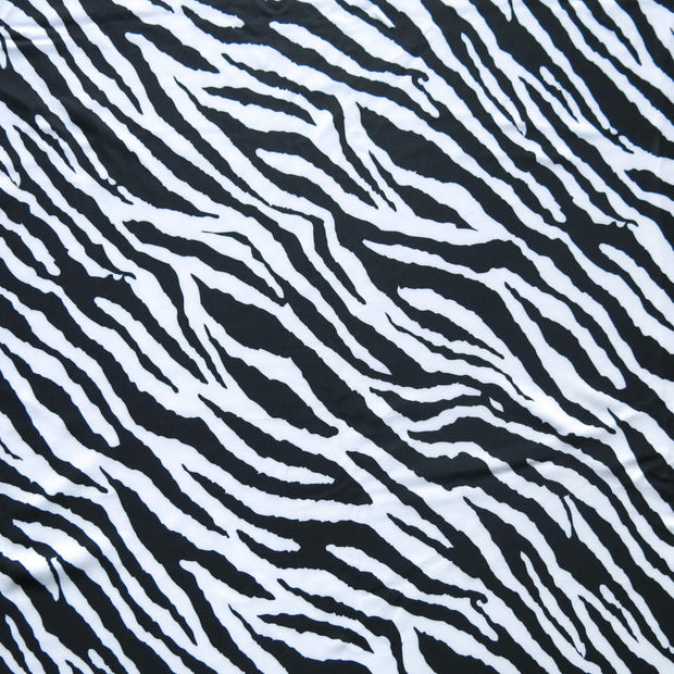 Zebra Print Poly Spandex Swimsuit Fabric