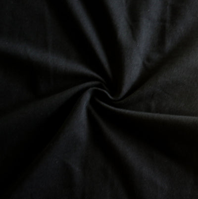 Black 8 oz. Cotton Lycra Jersey Knit Fabric