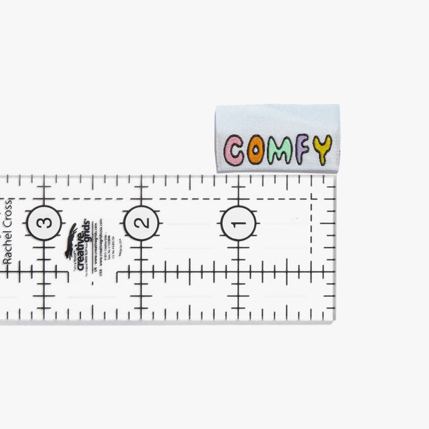 "Comfy" 6 Pack Woven Labels by Kylie and the Machine