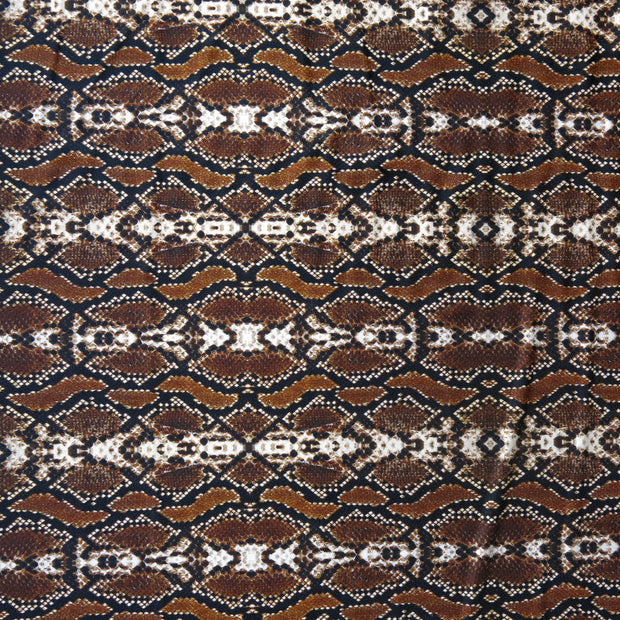 Copperhead Snakeskin Nylon Spandex Swimsuit Fabric - 30" Remnant