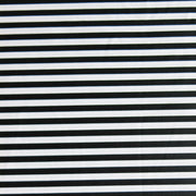 Black and White 1/4" Stripe Poly Spandex Swimsuit Fabric