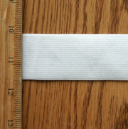 1.5" Wide White Classic Braided Elastic Trim