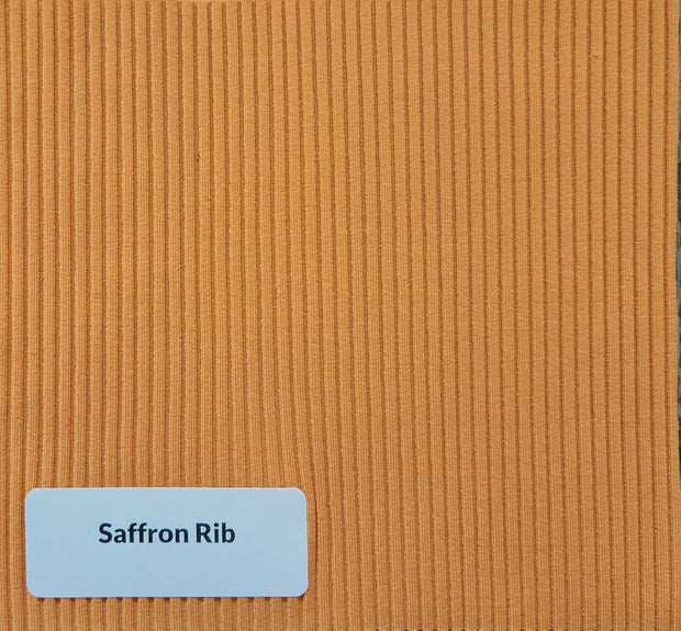 Saffron Ribbed Nylon Spandex Swimsuit Fabric - 31" Remnant