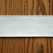 2" Wide White Classic Braided Elastic Trim