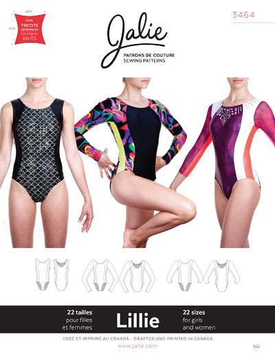 Lillie Gym Leotards Sewing Pattern by Jalie