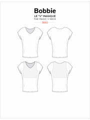 Bobbie V-Neck Top Sewing Pattern by Jalie