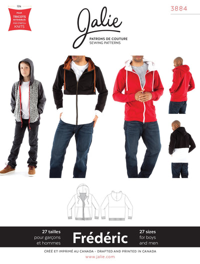 Frederic Hoodie Sewing Pattern by Jalie