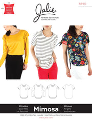 Mimosa Scoopneck T-Shirt Sewing Pattern by Jalie