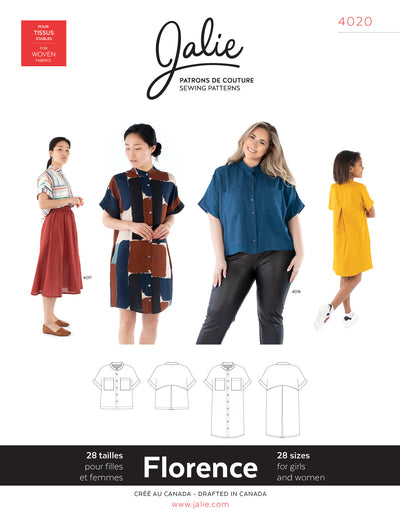 Florence Shirt and Shirtdress Sewing Pattern by Jalie