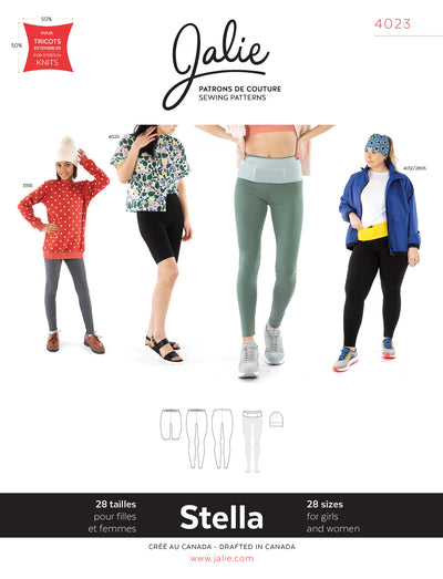 Stella Leggings, Running Belt, and Beanie Sewing Pattern by Jalie