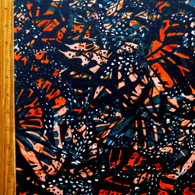 Abstract Monarch Nylon Spandex Swimsuit Fabric