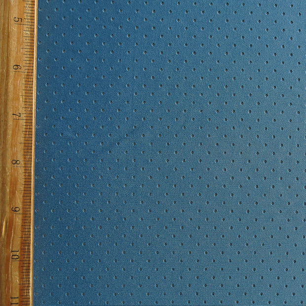 Endurance Aegean Blue Laser Mesh Repreve Recycled Polyester Spandex Knit Fabric