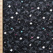 Alien Universe Cotton Spandex Knit Fabric - 29" Remnant